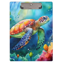 Wasserfarbe sieht Schildkröte