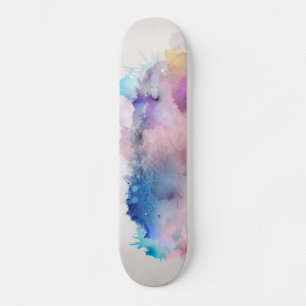 Wasserfarbe Skateboard