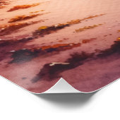 Wasserfarbe Sketch Maui Hawaii farbenfroh | Poster (Ecke)