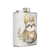 Wasserfarbe Sloth Moon Crown Flachmann (Rechts)