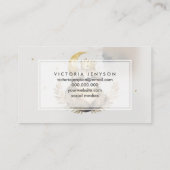 Wasserfarbe Sloth Moon Crown Visitenkarte (Rückseite)