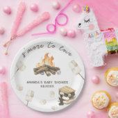 Wasserfarbe S'more Babydusche Pappteller (Party)