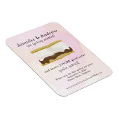 Wasserfarbe S'mores Pink Magnet (Rechte Seite)