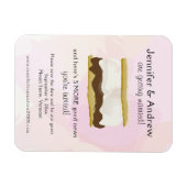 Wasserfarbe S'mores Pink Magnet (Horizontal)
