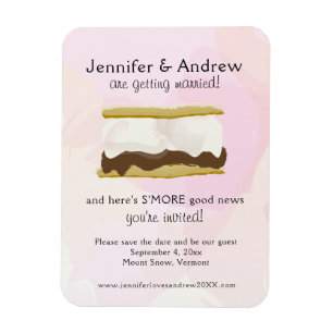 Wasserfarbe S'mores Pink Magnet