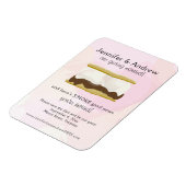 Wasserfarbe S'mores Pink Magnet (Linke Seite)