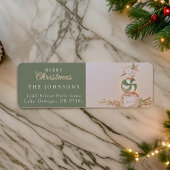 Wasserfarbe Snowman Frohe Weihnachtsfeier Rücksend