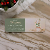 Wasserfarbe Snowman Frohe Weihnachtsfeier Rücksend