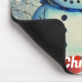 Wasserfarbe Snowman Mouse Pad Mousepad (Ecke)