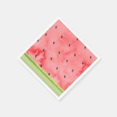 Wasserfarbe Sommer eins im Melon Rote Wassermelone Serviette (Ecke)