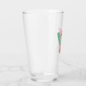 Wasserfarbe Sommer Wassermelone Slice und Pop Glas (Rechts)