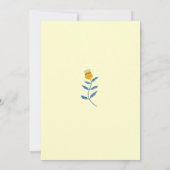 Wasserfarbe Sommerdusche Blume Kinderdusche Einladung (Rückseite)