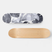 Wasserfarbe Sommerliche Blume Skateboard (Horizontal)