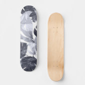 Wasserfarbe Sommerliche Blume Skateboard (Vorderseite)