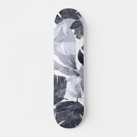 Wasserfarbe Sommerliche Blume Skateboard (Vorne)