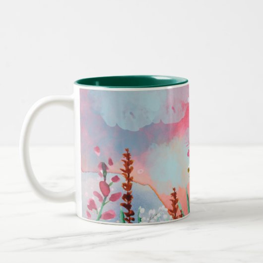 Wasserfarbe Sommerliche Tasse (Links)