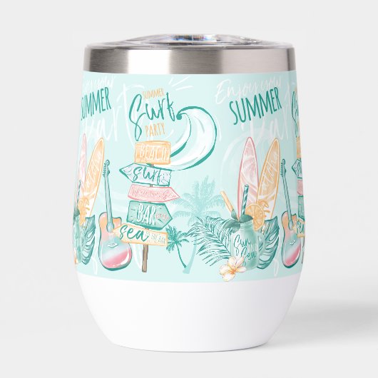 Wasserfarbe Sommersurf Party (Vorderseite)