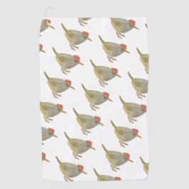 Wasserfarbe Songbird Mountain Tailorbird Golfhandtuch