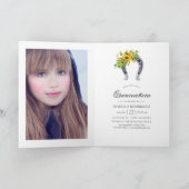 Wasserfarbe Sonnenblume Rustikaler Western Quincea Einladung (Innenseite)