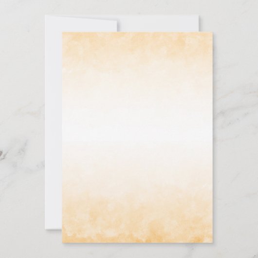 Wasserfarbe Sonnenblumen Einladung (Rückseite)