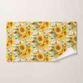 Wasserfarbe Sonnenblumen Van Gogh Style Badhandtuch Set (Handtuch)
