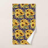 Wasserfarbe Sonnenblumen Van Gogh Style Badhandtuch Set (Handtuch)