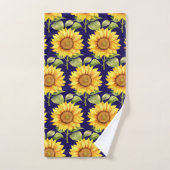 Wasserfarbe Sonnenblumen Van Gogh Style Badhandtuch Set (Handtuch)