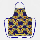 Wasserfarbe Sonnenblumen Van Gogh Style Schürze (Vorderseite)