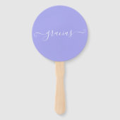 Wasserfarbe Spanische Fiesta Hochzeit Vielen Dank Fächer (Rückseite)