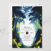 Wasserfarbe Sparkor Woodland Geburtstag