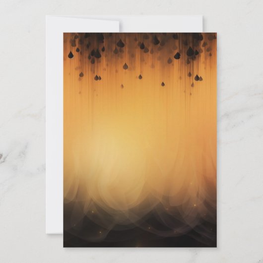 Wasserfarbe Spooky Kleiner Boo fast fällig Baby Einladung (Rückseite)