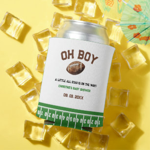 Wasserfarbe Sport Football Baby Dusche Dosenkühler