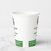 Wasserfarbe Sport Football Baby Dusche Pappbecher (Rechts)