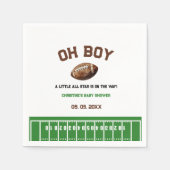 Wasserfarbe Sport Football Baby Dusche Serviette (Vorderseite)