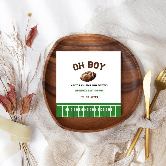 Wasserfarbe Sport Football Baby Dusche Serviette