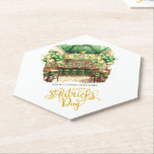 Wasserfarbe St. Patrick's Day Pub Custom Untersetzer (angewinkelt)