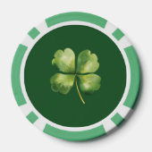 Wasserfarbe St. Patrick's Day Pub Party Pokerchips (Rückseite)