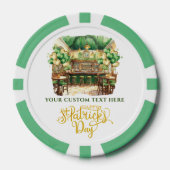 Wasserfarbe St. Patrick's Day Pub Party Pokerchips (Vorderseite)
