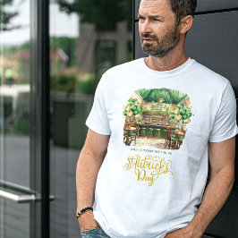 Wasserfarbe St. Patrick's Day Pub Party T-Shirt