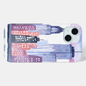 Wasserfarbe Stadt Skyline Case-Mate iPhone Hülle (Rückseite (Horizontal))