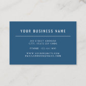 Wasserfarbe Stadt Skyline Visitenkarte (Rückseite)