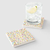 Wasserfarbe Steinuntersetzer (Seitenansicht)