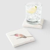 Wasserfarbe Steinuntersetzer (Seitenansicht)