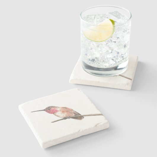 Wasserfarbe Steinuntersetzer (Seitenansicht)