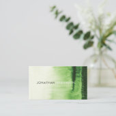 Wasserfarbe Stilvoll Beruflich Visitenkarte (Stehend Vorderseite)