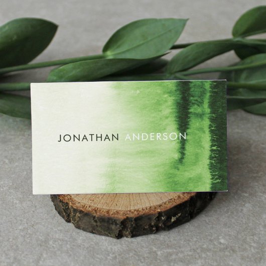 Wasserfarbe Stilvoll Beruflich Visitenkarte