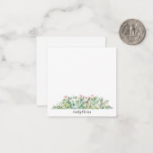 Wasserfarbe Stilvolle Vegetation - Individuelle Na Mitteilungskarte (Vorderseite/Rückseite Beispiel)