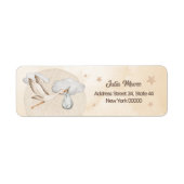 Wasserfarbe Stork Baby Dusche (Vorne)
