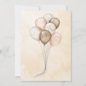 Wasserfarbe Stork Baby Dusche Einladung (Rückseite)