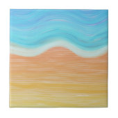 Wasserfarbe-Strand Fliese (Vorderseite)